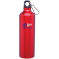 24 Oz. Red H2go Classic Aluminum Water Bottle